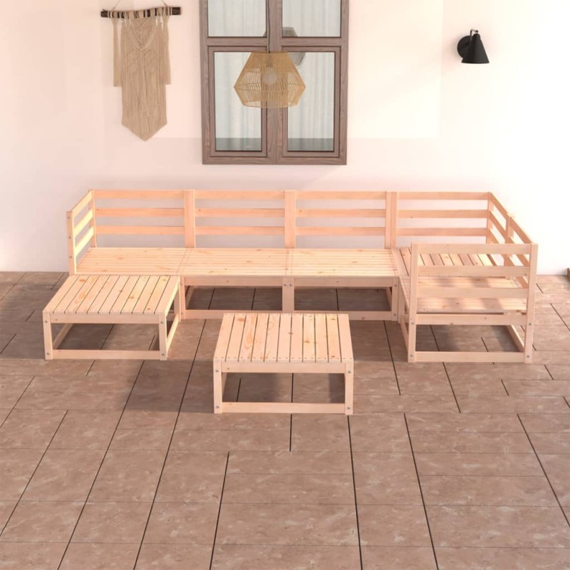 vidaXL 7-tlg. Garten-Lounge-Set Massivholz Kiefer vidaXL 7-tlg. Garten-Lounge-Set Massivholz Kiefer