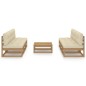 vidaXL 7-tlg. Garten-Lounge-Set mit Kissen Kiefer Massivholz vidaXL 7-tlg. Garten-Lounge-Set mit Kissen Kiefer Massivholz