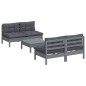 vidaXL 5-tlg. Garten-Lounge-Set mit Anthrazit Kissen Kiefernholz vidaXL 5-tlg. Garten-Lounge-Set mit Anthrazit Kissen Kiefernholz