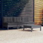 vidaXL 4-tlg. Garten-Lounge-Set mit Anthrazit Kissen Kiefernholz vidaXL 4-tlg. Garten-Lounge-Set mit Anthrazit Kissen Kiefernholz