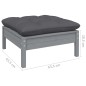 vidaXL 4-tlg. Garten-Lounge-Set mit Anthrazit Kissen Kiefernholz vidaXL 4-tlg. Garten-Lounge-Set mit Anthrazit Kissen Kiefernholz