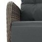 vidaXL 9-tlg. Garten-Essgruppe mit Kissen Grau Poly Rattan vidaXL 9-tlg. Garten-Essgruppe mit Kissen Grau Poly Rattan