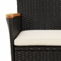 vidaXL 7-tlg. Garten-Essgruppe mit Kissen Schwarz Poly Rattan vidaXL 7-tlg. Garten-Essgruppe mit Kissen Schwarz Poly Rattan