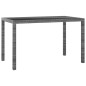 vidaXL 3-tlg. Garten-Essgruppe mit Kissen Poly Rattan Grau vidaXL 3-tlg. Garten-Essgruppe mit Kissen Poly Rattan Grau