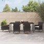 vidaXL 7-tlg. Garten-Essgruppe mit Kissen Schwarz Poly Rattan vidaXL 7-tlg. Garten-Essgruppe mit Kissen Schwarz Poly Rattan