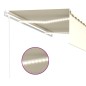vidaXL Markise Automatisch mit Rollo LED Windsensor 4x3 m Creme vidaXL Markise Automatisch mit Rollo LED Windsensor 4x3 m Creme