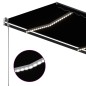 vidaXL Markise Manuell Einziehbar mit LED 4x3 m Anthrazit vidaXL Markise Manuell Einziehbar mit LED 4x3 m Anthrazit