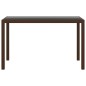 vidaXL 3-tlg. Garten-Essgruppe mit Kissen Poly Rattan Braun vidaXL 3-tlg. Garten-Essgruppe mit Kissen Poly Rattan Braun