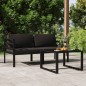 vidaXL 3-tlg. Garten-Lounge-Set mit Kissen Aluminium Anthrazit vidaXL 3-tlg. Garten-Lounge-Set mit Kissen Aluminium Anthrazit