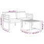 vidaXL 3-tlg. Garten-Lounge-Set mit Kissen Aluminium Anthrazit vidaXL 3-tlg. Garten-Lounge-Set mit Kissen Aluminium Anthrazit