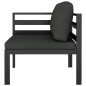 vidaXL 10-tlg. Garten-Lounge-Set mit Kissen Aluminium Anthrazit vidaXL 10-tlg. Garten-Lounge-Set mit Kissen Aluminium Anthrazit