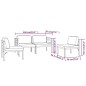 vidaXL 4-tlg. Garten-Lounge-Set mit Kissen Aluminium Anthrazit vidaXL 4-tlg. Garten-Lounge-Set mit Kissen Aluminium Anthrazit