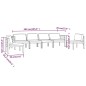 vidaXL 6-tlg. Garten-Lounge-Set mit Kissen Aluminium Anthrazit vidaXL 6-tlg. Garten-Lounge-Set mit Kissen Aluminium Anthrazit