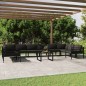 vidaXL 11-tlg. Garten-Lounge-Set mit Kissen Aluminium Anthrazit vidaXL 11-tlg. Garten-Lounge-Set mit Kissen Aluminium Anthrazit