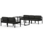 vidaXL 6-tlg. Garten-Lounge-Set mit Kissen Aluminium Anthrazit vidaXL 6-tlg. Garten-Lounge-Set mit Kissen Aluminium Anthrazit