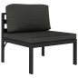 vidaXL 6-tlg. Garten-Lounge-Set mit Kissen Aluminium Anthrazit vidaXL 6-tlg. Garten-Lounge-Set mit Kissen Aluminium Anthrazit