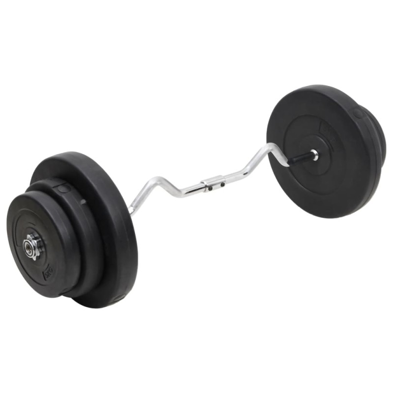 vidaXL Curlstange mit Gewichten 60 kg vidaXL Curlstange mit Gewichten 60 kg