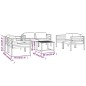 vidaXL 7-tlg. Garten-Lounge-Set mit Kissen Aluminium Anthrazit vidaXL 7-tlg. Garten-Lounge-Set mit Kissen Aluminium Anthrazit