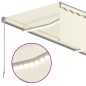 vidaXL Markise Automatisch mit Rollo LED Windsensor 4x3 m Creme vidaXL Markise Automatisch mit Rollo LED Windsensor 4x3 m Creme