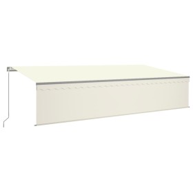 vidaXL Markise Manuell Einziehbar mit Rollo 6x3 m Creme