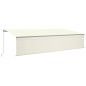 vidaXL Markise Manuell Einziehbar mit Rollo 6x3 m Creme vidaXL Markise Manuell Einziehbar mit Rollo 6x3 m Creme