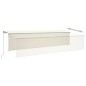 vidaXL Markise Manuell Einziehbar mit Rollo 6x3 m Creme vidaXL Markise Manuell Einziehbar mit Rollo 6x3 m Creme