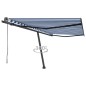Standmarkise Automatisch 400x300 cm Blau/Weiß Standmarkise Automatisch 400x300 cm Blau/Weiß