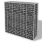 vidaXL Gabionenwand mit Glassteinen und LED-Lampe 100x30x100 cm vidaXL Gabionenwand mit Glassteinen und LED-Lampe 100x30x100 cm