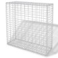 vidaXL Gabionenwand mit Glassteinen und LED-Lampe 100x30x100 cm vidaXL Gabionenwand mit Glassteinen und LED-Lampe 100x30x100 cm