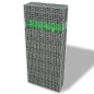 vidaXL Gabionenwand mit Glassteinen und LED-Lampe 85x30x200 cm vidaXL Gabionenwand mit Glassteinen und LED-Lampe 85x30x200 cm