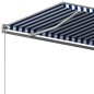 Standmarkise Automatisch 400x300 cm Blau/Weiß Standmarkise Automatisch 400x300 cm Blau/Weiß