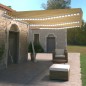 Gelenkarmmarkise Einziehbar mit LED 600x350 cm Gelb & Weiß