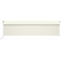 vidaXL Markise Manuell Einziehbar mit Rollo & LED 6x3 m Creme