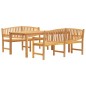 vidaXL 3-tlg. Garten-Essgruppe Massivholz Teak vidaXL 3-tlg. Garten-Essgruppe Massivholz Teak