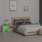 vidaXL Nachttische 2 Stk. mit LED-Leuchten Betongrau 70x36,5x40 cm vidaXL Nachttische 2 Stk. mit LED-Leuchten Betongrau 70x36,5x40 cm