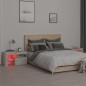 vidaXL Nachttische 2 Stk. mit LED-Leuchten Betongrau 70x36,5x40 cm vidaXL Nachttische 2 Stk. mit LED-Leuchten Betongrau 70x36,5x40 cm