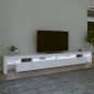 vidaXL TV-Schrank mit LED-Leuchten Weiß 290x36,5x40 cm vidaXL TV-Schrank mit LED-Leuchten Weiß 290x36,5x40 cm