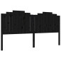 vidaXL Massivholzbett mit Kopfteil Schwarz 200x200 cm vidaXL Massivholzbett mit Kopfteil Schwarz 200x200 cm