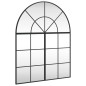 vidaXL Wandspiegel Schwarz 80x100cm Gewölbt Eisen vidaXL Wandspiegel Schwarz 80x100cm Gewölbt Eisen