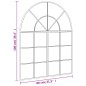 vidaXL Wandspiegel Schwarz 80x100cm Gewölbt Eisen vidaXL Wandspiegel Schwarz 80x100cm Gewölbt Eisen