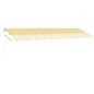 Standmarkise Einziehbar Handbetrieben 600x350 cm Gelb/Weiß Standmarkise Einziehbar Handbetrieben 600x350 cm Gelb/Weiß