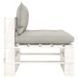 vidaXL 7-tlg. Garten-Lounge-Set Paletten mit Kissen in Taupe Holz vidaXL 7-tlg. Garten-Lounge-Set Paletten mit Kissen in Taupe Holz