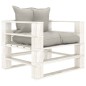 vidaXL 7-tlg. Garten-Lounge-Set Paletten mit Kissen in Taupe Holz vidaXL 7-tlg. Garten-Lounge-Set Paletten mit Kissen in Taupe Holz