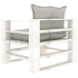 vidaXL 7-tlg. Garten-Lounge-Set Paletten mit Kissen in Taupe Holz vidaXL 7-tlg. Garten-Lounge-Set Paletten mit Kissen in Taupe Holz