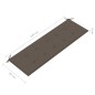 vidaXL 3-Sitzer-Gartenbank mit Auflage 150 cm Grau Eukalyptusholz vidaXL 3-Sitzer-Gartenbank mit Auflage 150 cm Grau Eukalyptusholz