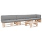vidaXL 4-tlg. Paletten-Lounge-Set mit Kissen Imprägniertes Kiefernholz vidaXL 4-tlg. Paletten-Lounge-Set mit Kissen Imprägniertes Kiefernholz