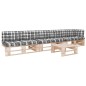 vidaXL 4-tlg. Paletten-Lounge-Set mit Kissen Imprägniertes Kiefernholz vidaXL 4-tlg. Paletten-Lounge-Set mit Kissen Imprägniertes Kiefernholz