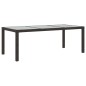 vidaXL 7-tlg. Garten-Essgruppe mit Auflagen Poly Rattan Braun vidaXL 7-tlg. Garten-Essgruppe mit Auflagen Poly Rattan Braun