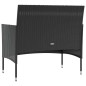 vidaXL 8-tlg. Garten-Lounge-Set mit Auflagen Poly Rattan Schwarz vidaXL 8-tlg. Garten-Lounge-Set mit Auflagen Poly Rattan Schwarz