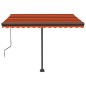 vidaXL Standmarkise Automatisch 350x250 cm Orange/Braun vidaXL Standmarkise Automatisch 350x250 cm Orange/Braun
